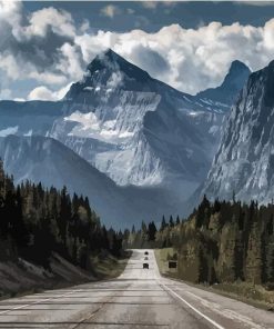 The Great Mountain Landscape Paint By Number