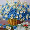 Blue Chamomile Paint By Number