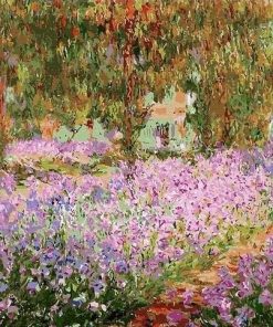 The Artist's Garden at Giverny Claude Monet Landscape Paint By Number