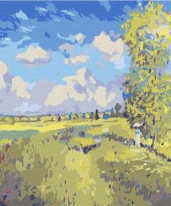 Summer Poppy Fields Claude Monet Landscape Paint By Number