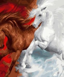 good vs evil Horse Animals Paint By Number
