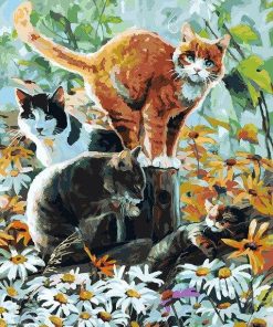 Group of Cats paint by numbers