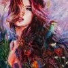 Red Hair Girl People Paint By Number