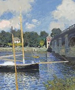 The Bridge at Argenteuil By Claude Monet Landscape Paint By Number