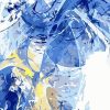 Blue Abstract Scenery Abstract Paint By Number