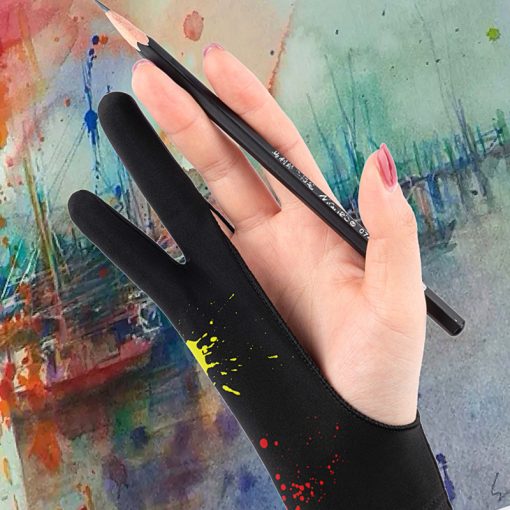 Painting gloves splash