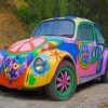 Beetle Hippie Car paint by numbers