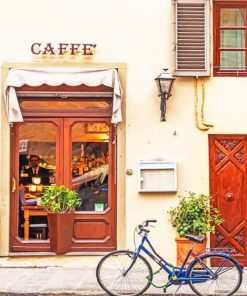 Coffee Shop In Italy Paint by numbers