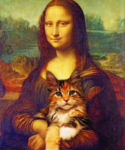 Mona Lisa And Her Cat paint by numbers