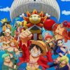 One Piece Manga Series paint by numbers