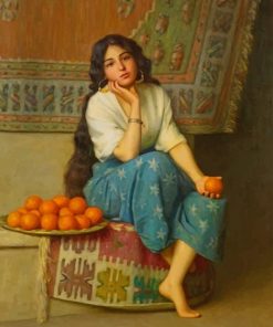 Orange Seller Paint by numbers