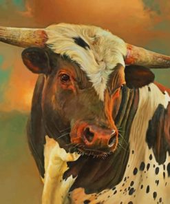 Vintage Cow Paint by numbers