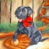 Black Dog paint by numbers