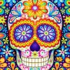 Colorful Skull Paint by numbers