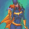 Batgirl Superhero paint by number