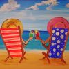 Besties In Beach paint by number