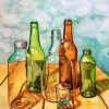 Glass Bottles Paint by numbers