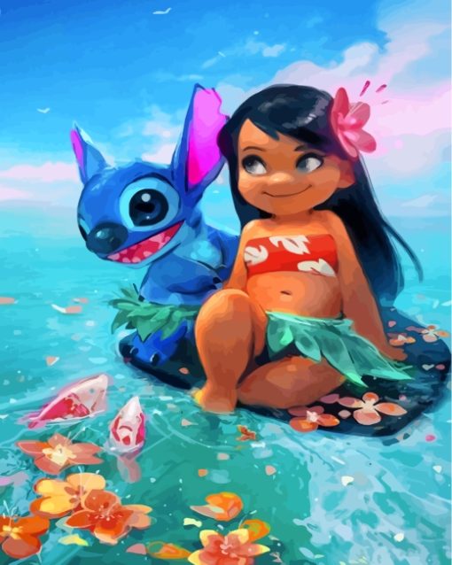 Lilo And Stitch Paint by numbers