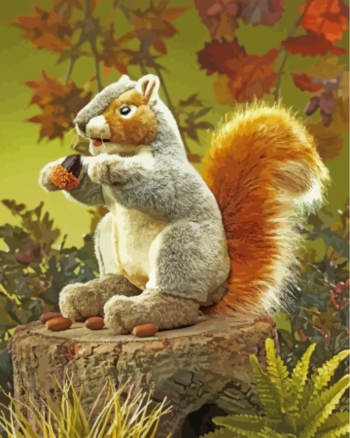 cute-squirrel-paint-by-numbers