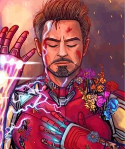 Iron Man Marvel Paint by numbers