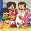 Bobs Burgers Family Animation Paint by numbers