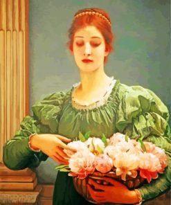 Charles Edward Perugini Peonies Paint by numbers