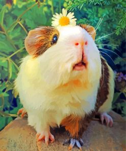 Guinea-Pig-and-flower-paint-by-numbers