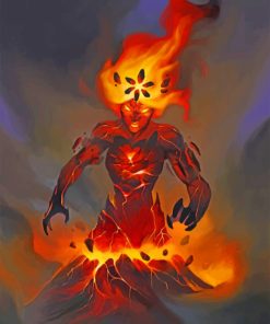 mad-volcano-woman-paint-by-number