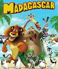 Madagascar Movie Paint by numbers