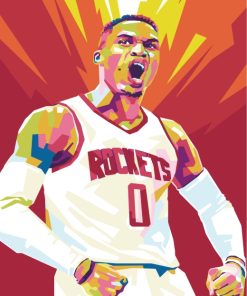 Russell Westbrook Pop Art Paint by numbers