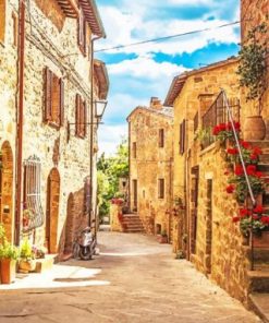 Tuscany Village Italy paint by numbers