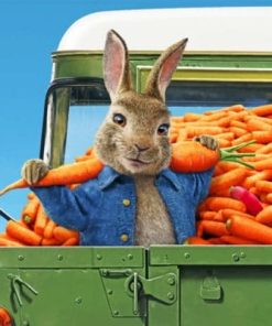 Peter Rabbit And The Carrot Truck Paint by numbers