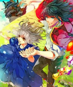 Howls Moving Castle Studio Ghibli Paint By Number