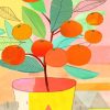 Orange Tree plant paint by numbers