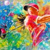 Abstract Golfer Paint By Numbers