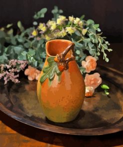 Aesthetic Brown Vase Paint By Numbers