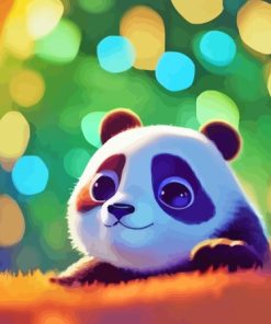 Anime Baby Panda Paint By Numbers