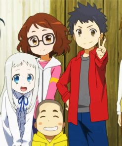 Anohana Anime Gathering Friends Painting By Numbers