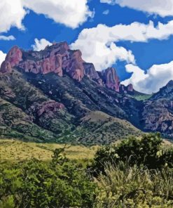 Big Bend National Park Chisos Mountain Paint By Numbers