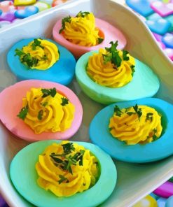 Easter Deviled Eggs Paint By Numbers