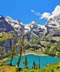 Kandersteg Oeschinensee Lake Paint By Numbers