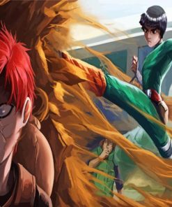 Rock Lee Vs Gaara Paint By Numbers