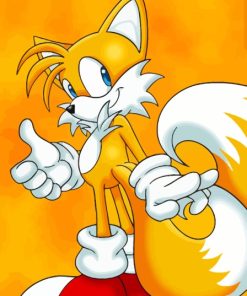 Tails The Hedgehog Paint By Numbers