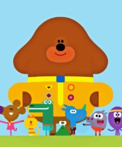 Hey Duggee With Small Animals For Painting By Numbers