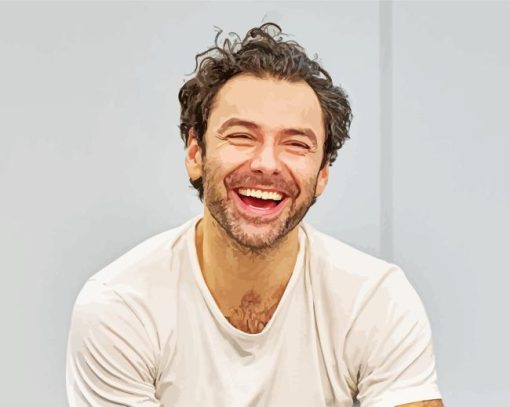 Aidan Turner Smiling Paint By Numbers