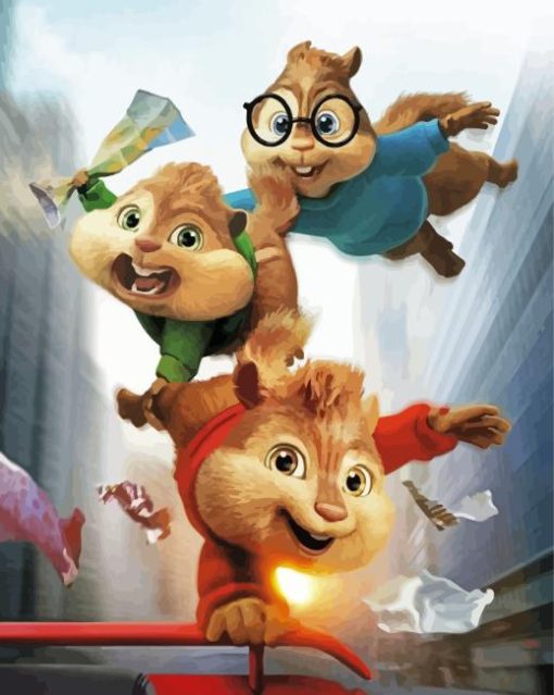 Alvin And The Chipmunks Paint By Numbers