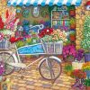 Bicycle At The Flowers Shop Paint By Numbers