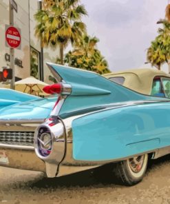 Blue Cadillac 1959 Car Paint By Numbers