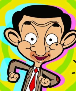 Cartoon Mister Bean Paint By Numbers