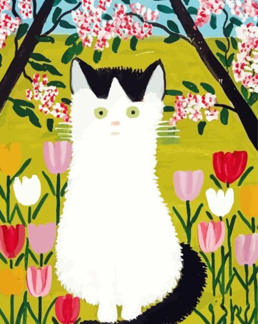 Cat Maud Lewis Paint By Numbers